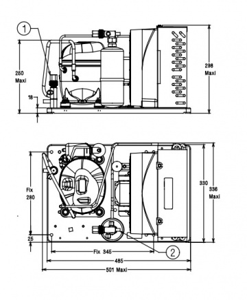 Agregat frigorific refrigerare AE4450ZHR Tecumseh